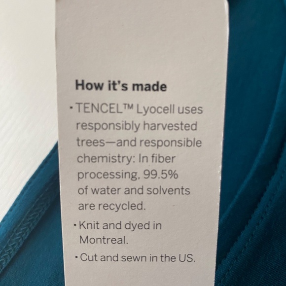 Eileen Fisher Fine Tencel Jersey Boat Neck Alpine Green (NWT) Size XL - Picture 7 of 11